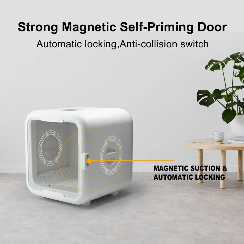 KTX-680275 Eco-Friendly Automatic Pet Hair Dryer Box for Dogs, Cats, and Small Animals – Low Noise Grooming Machine, 43x47x47CM