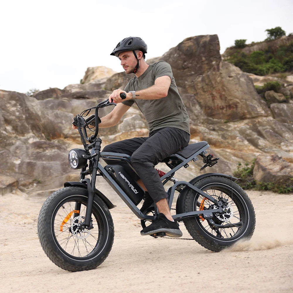 KTX-680723 Off-Road Moped Style 2000W Electric Motorcycle with 20x4.0 Fat Tires, Max Speed 60km/h