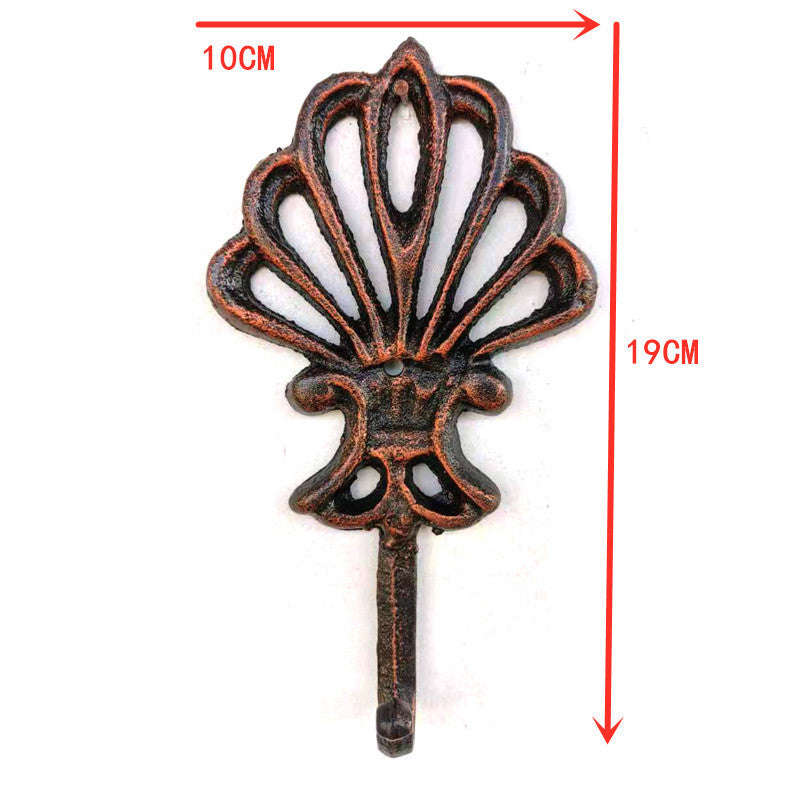KTX-682003 European Style Wall-Mounted Retro Iron Hooks for Outdoor Decoration