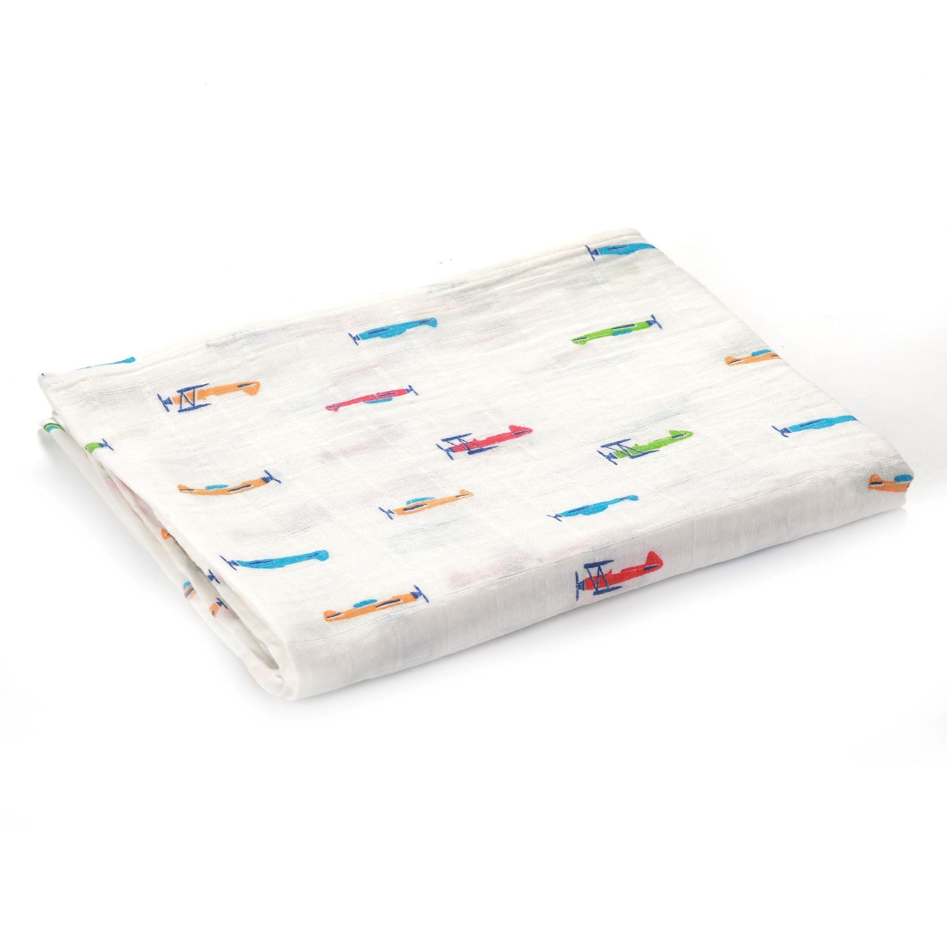 KTX-683155 Double Layer Cotton Baby Swaddle Quilt – Animal, Stripe, and Cartoon Patterns, 120x100 cm