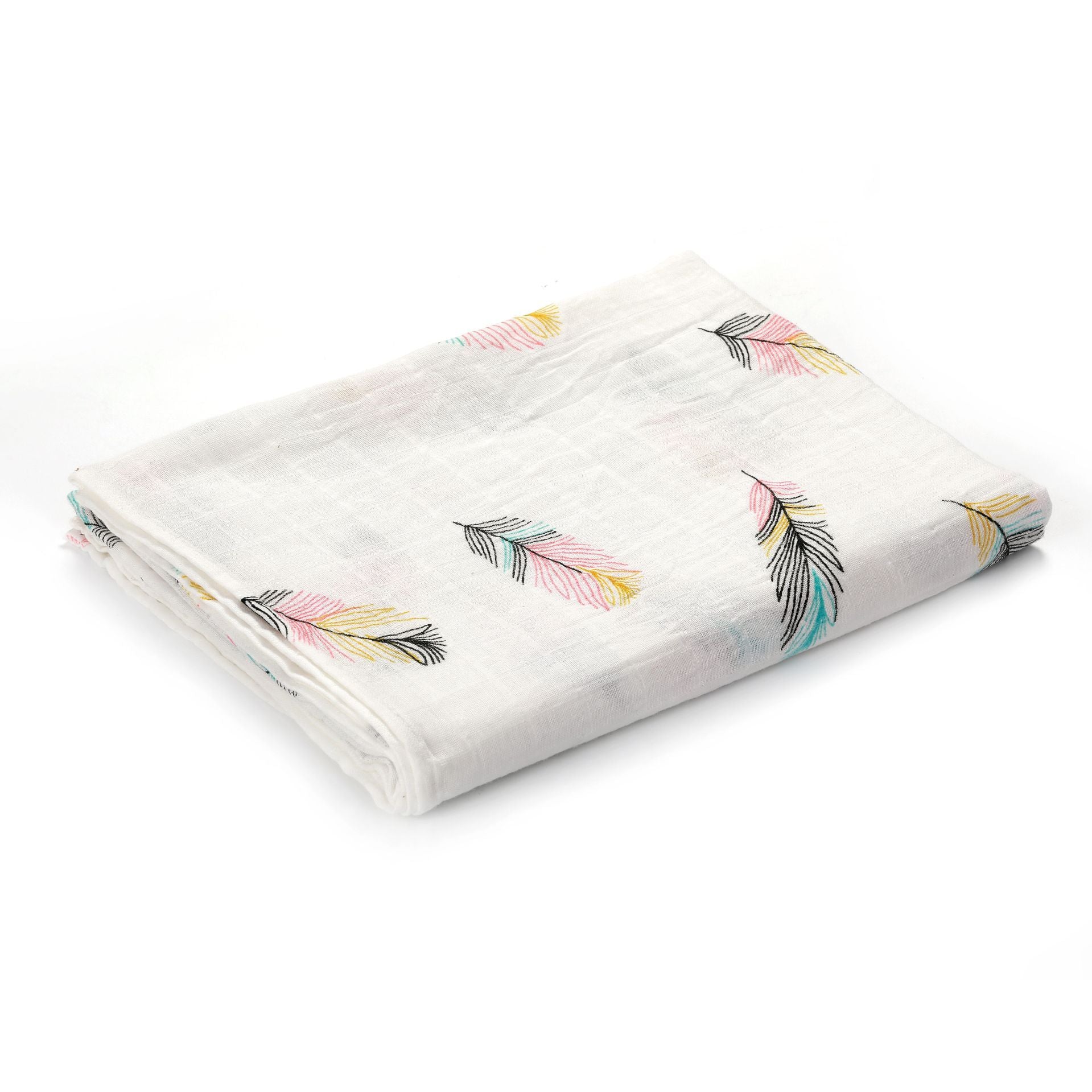 KTX-683155 Double Layer Cotton Baby Swaddle Quilt – Animal, Stripe, and Cartoon Patterns, 120x100 cm