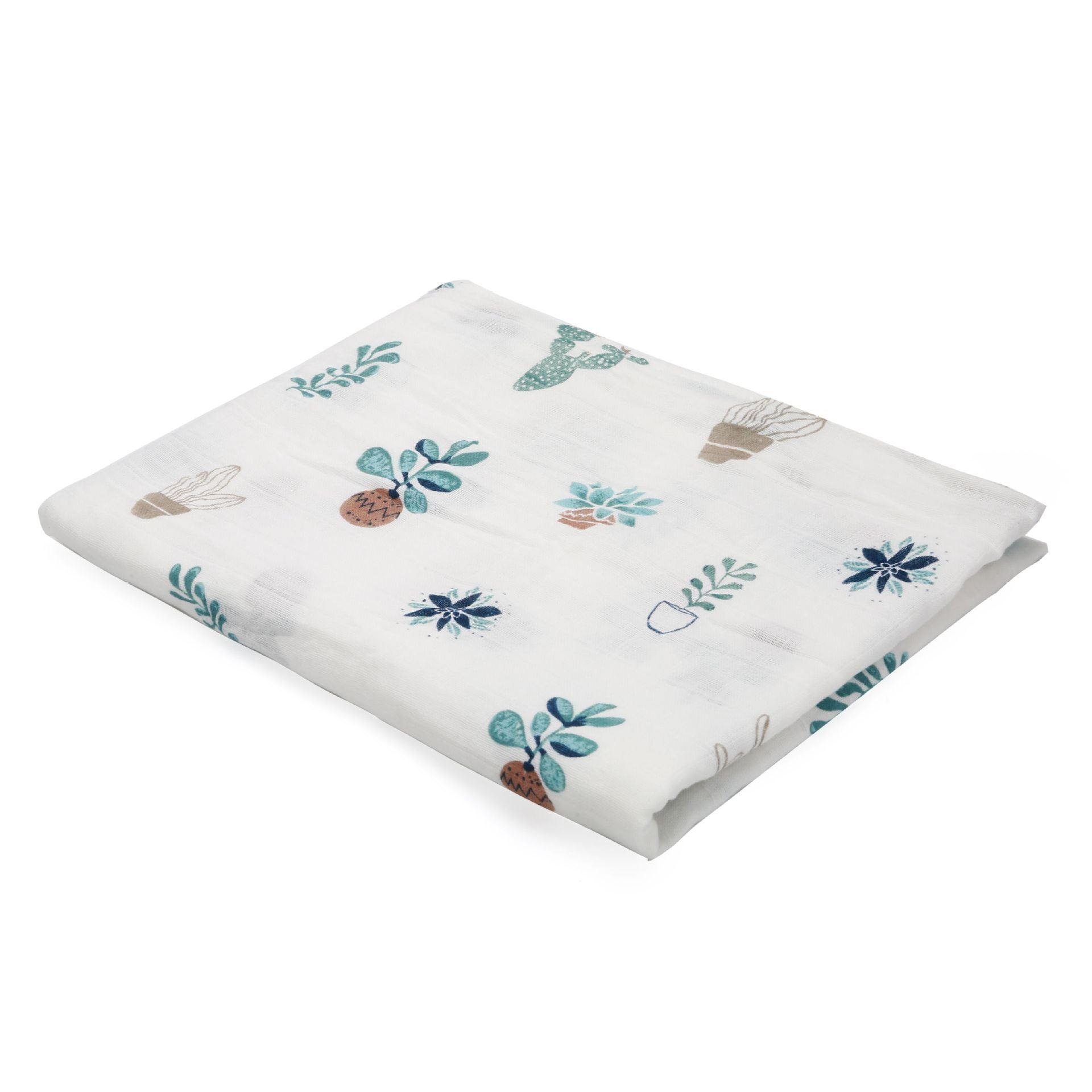 KTX-683155 Double Layer Cotton Baby Swaddle Quilt – Animal, Stripe, and Cartoon Patterns, 120x100 cm