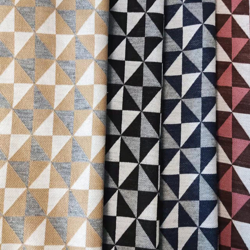 KTX-683155 Knitted Jacquard Checkerboard Fabric for Luggage - 97% Polyester, 3% Spandex - 165CM Wide