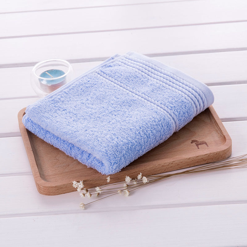 KTX-684051 Cotton Suction Face Towel - White, Red, Green, Blue, Brown, Purple - 72 cm x 34 cm