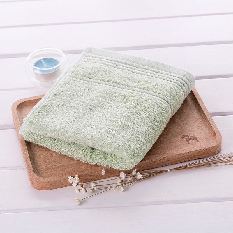 KTX-684051 Cotton Suction Face Towel - White, Red, Green, Blue, Brown, Purple - 72 cm x 34 cm