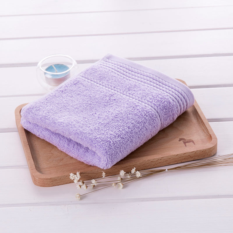KTX-684051 Cotton Suction Face Towel - White, Red, Green, Blue, Brown, Purple - 72 cm x 34 cm