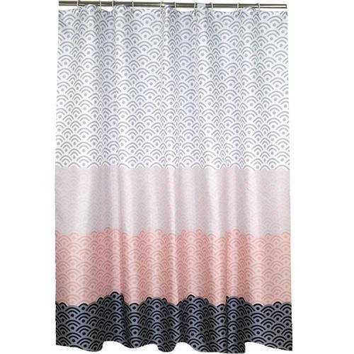 KTX-684179 Waterproof Mildew-Proof Polyester Shower Curtain in Gradient Colors for Bathroom