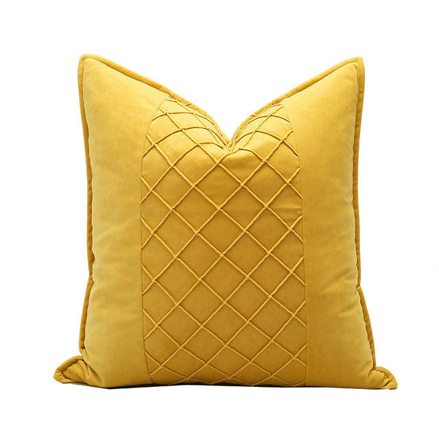 KTX-684307 Cotton Throw Pillow Cover - Comfortable 45cm x 45cm, 41cm x 41cm European Style Cushion in Various Colors