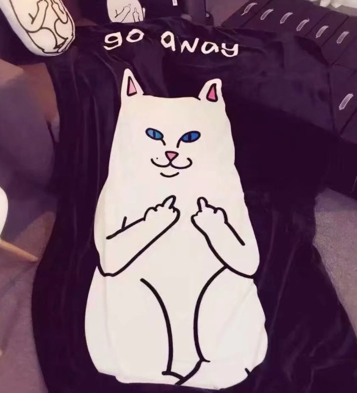 KTX-684947 Cozy Polyester Cat Blanket for Ultimate Comfort and Warmth