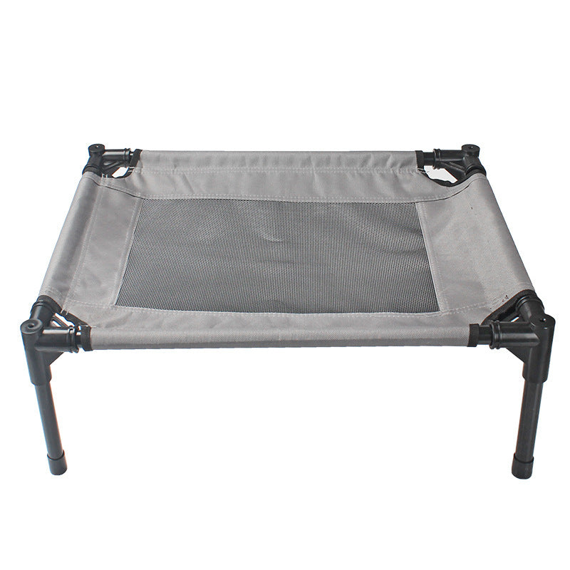 KTX-685907 Oxford Cloth Removable Washable Breathable Dog Trampoline Bed - Gray, Small Size (55x43x18cm)