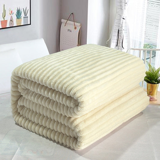 KTX-686611 Milk Fiber Soft Office Nap Blanket - Multiple Sizes & Colors Available