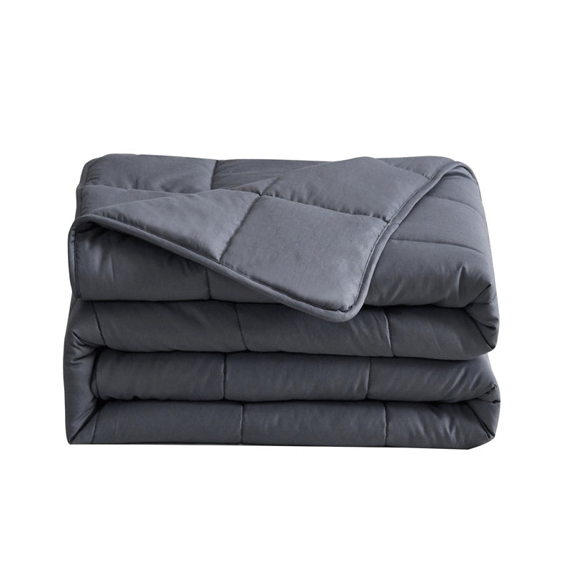 KTX-686611 Pure Cotton Weighted Blanket for Spring & Autumn, 180cm x 200-220cm, Soft & Cozy Design