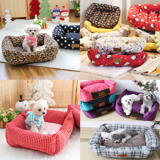 KTX-687059 Cozy Cotton Pet Nest for Dogs – Various Designs and Sizes for Year-Round Comfort