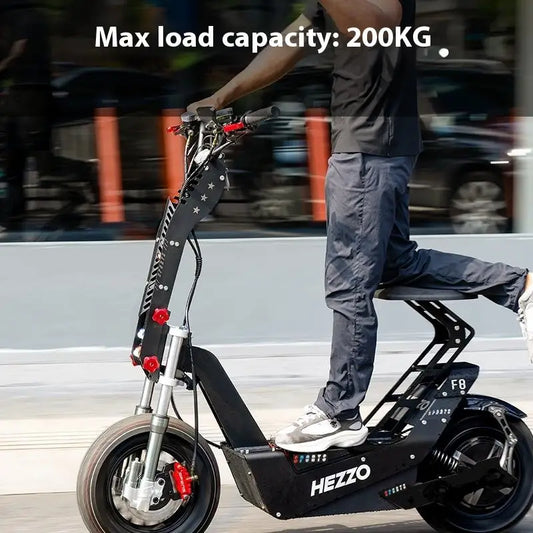KTX-687123 8000W 72V 50Ah Electric Scooter - 150km Range, 100km/h Max Speed, 16 Inch Off-Road Tires, Foldable, Waterproof