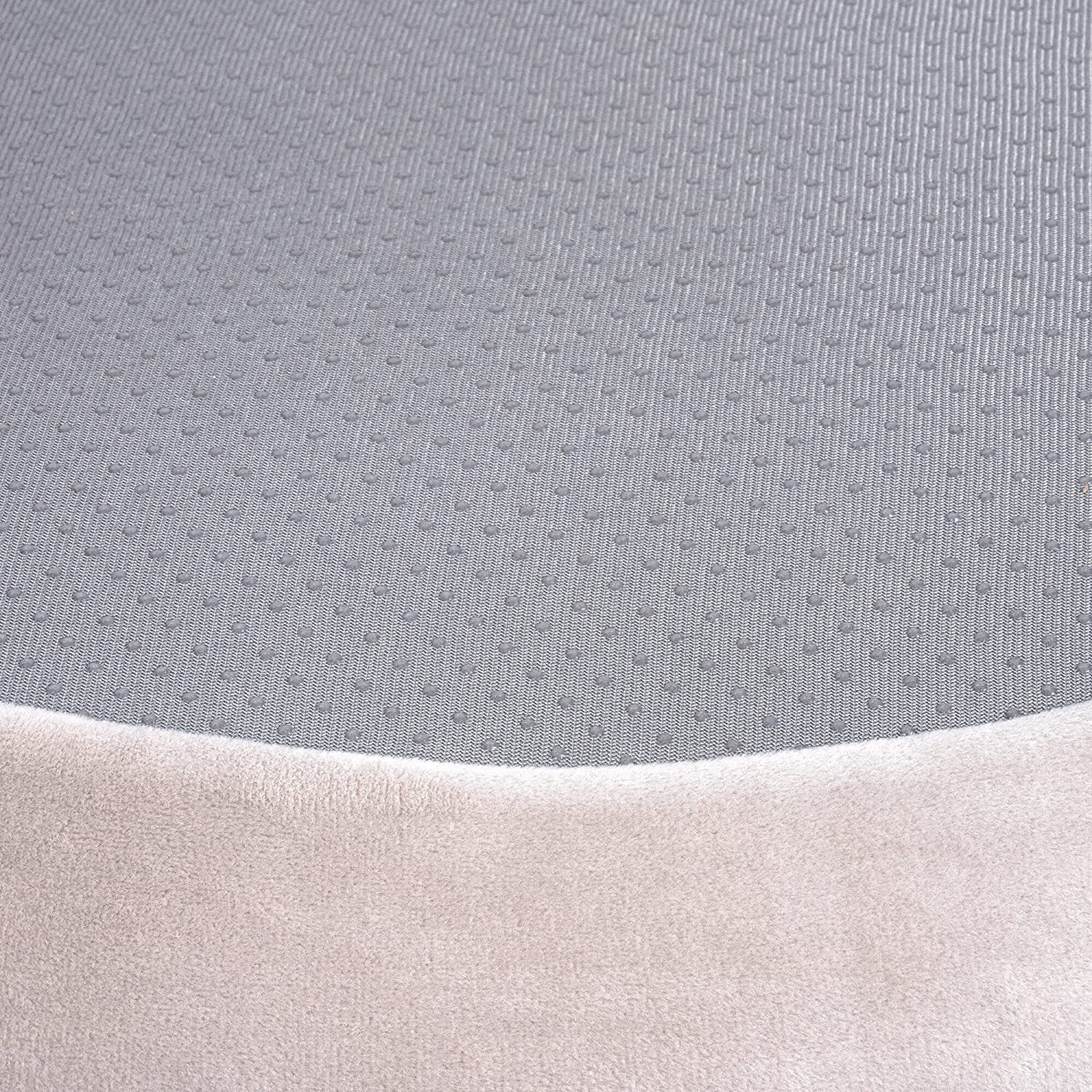 KTX-688211 Super Soft Light Gray Plush Bed Pet Pad for Dogs - 50cm, 60cm, 76cm Sizes Available