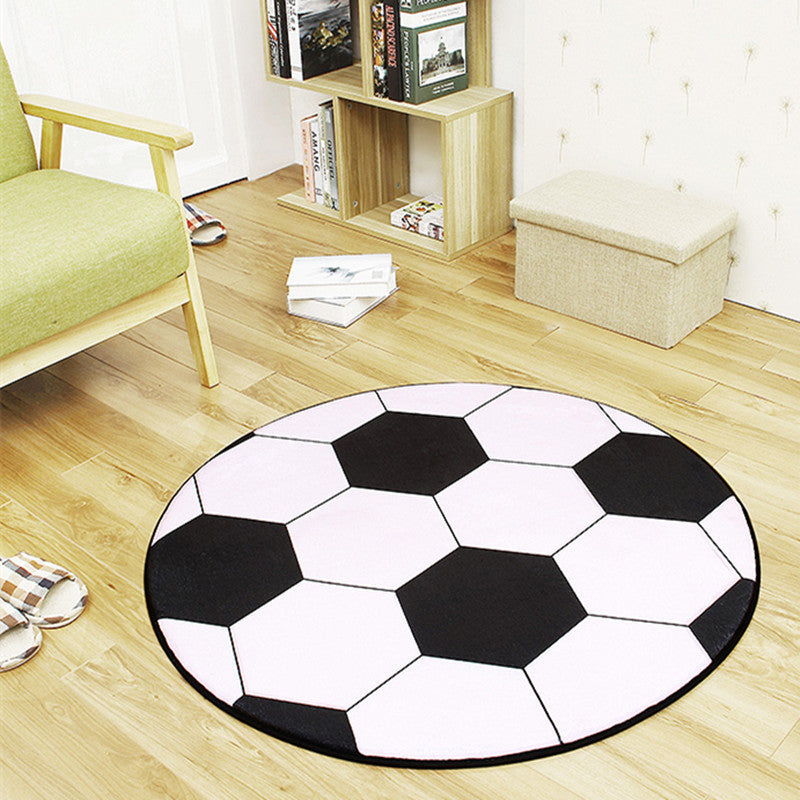 KTX-688979 Round Polyester Fiber Chair Cushion and Floor Mat for Office and Home Use