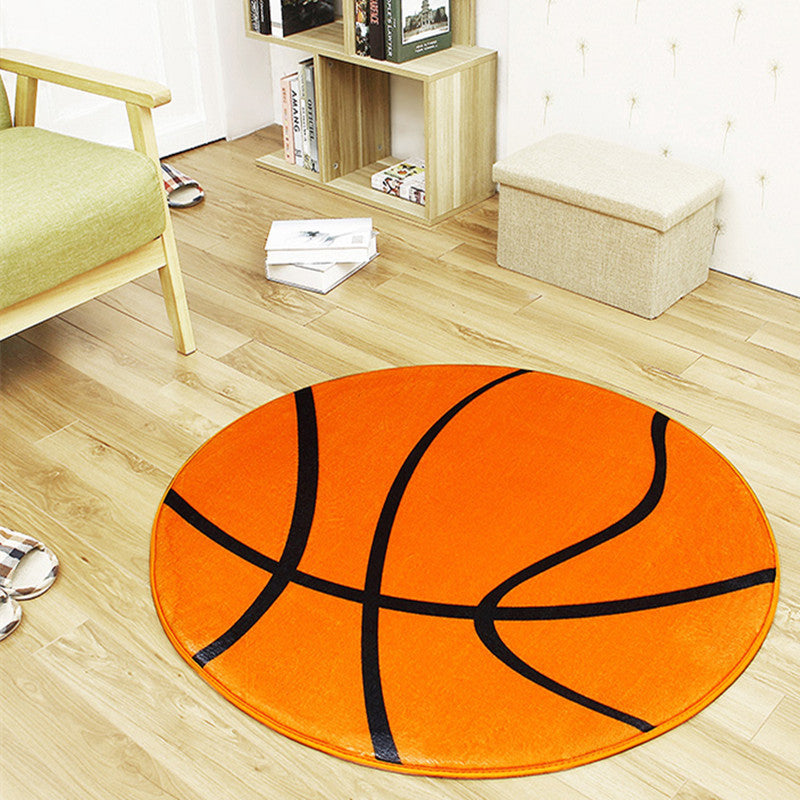KTX-688979 Round Polyester Fiber Chair Cushion and Floor Mat for Office and Home Use