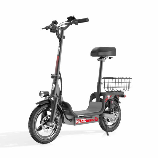 KTX-690579 Foldable 48V 500W Electric Scooter with Full Suspension, 20Mph Speed and 15Ah Battery, Ideal for Commuting