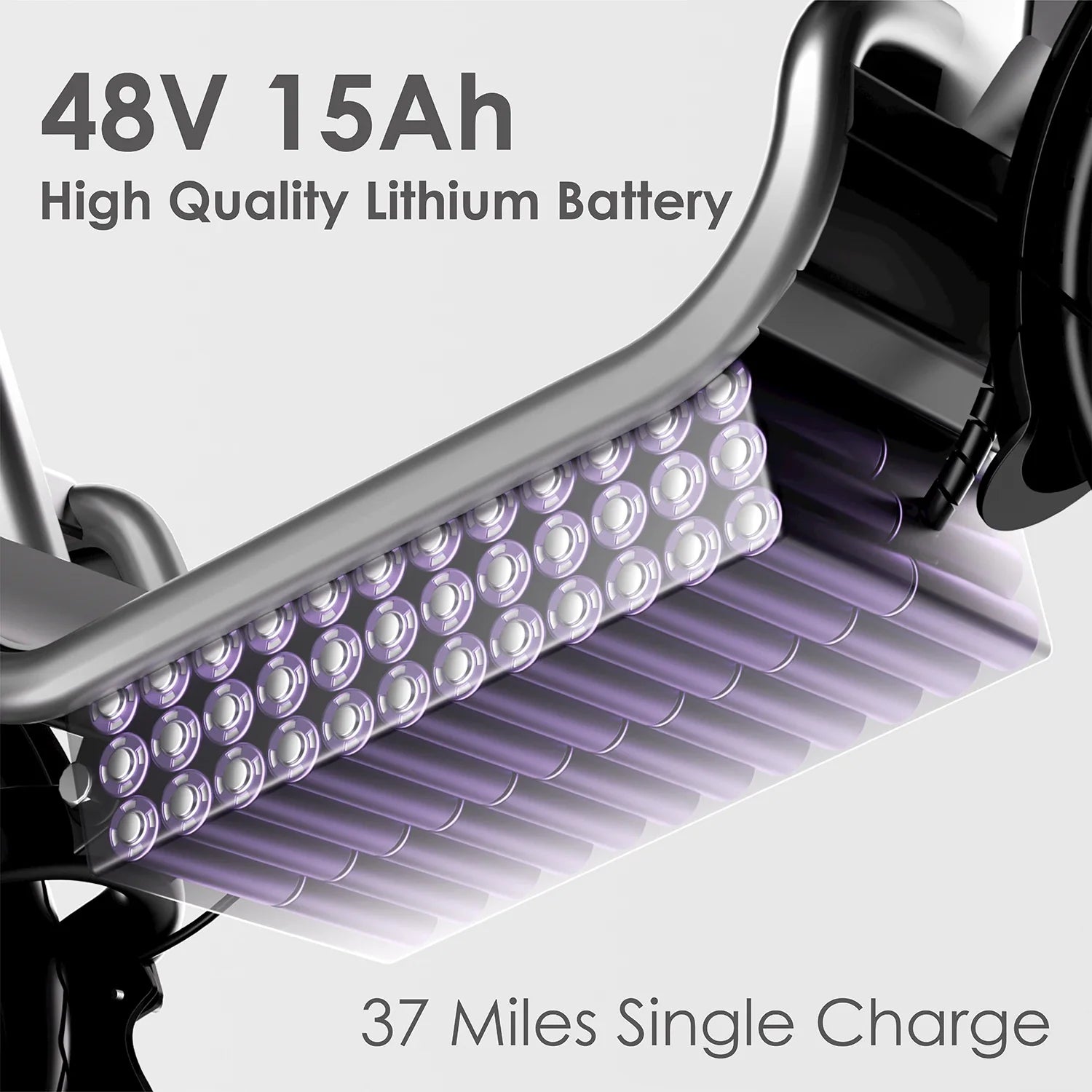 KTX-690579 Foldable 48V 500W Electric Scooter with Full Suspension, 20Mph Speed and 15Ah Battery, Ideal for Commuting