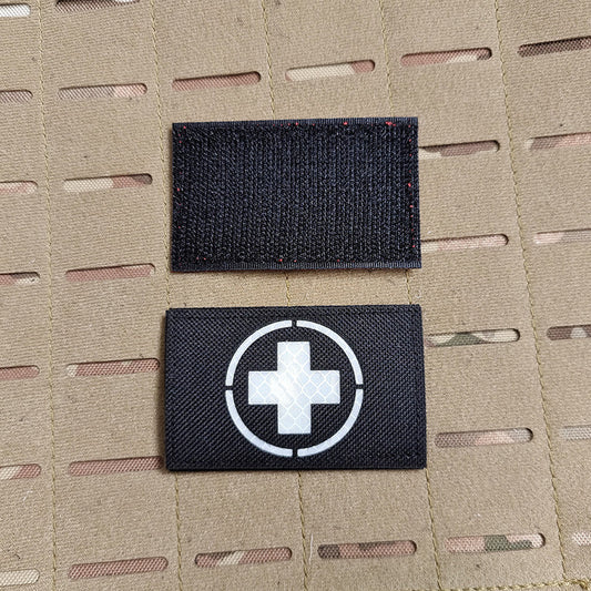 KTX-691155 Reflective Embroidered Medical First Aid Patch with Velcro Attachment