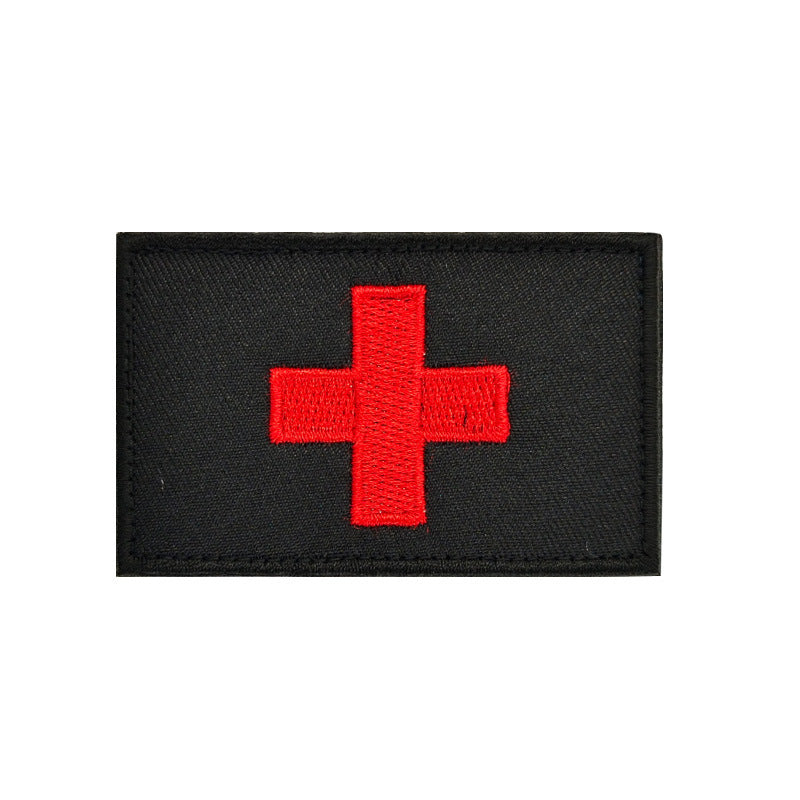 KTX-691155 Reflective Embroidered Medical First Aid Patch with Velcro Attachment