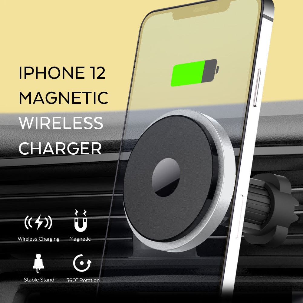 KTX-691283 Magnetic Wireless Charger for iPhone 12 - Compatible, Fast Charging, Aluminum Alloy, Multiple Color Options