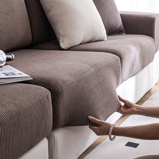 KTX-691283 Universal Waterproof Sofa and Cushion Cover - Retro Striped Design, Multiple Sizes & Colors Available