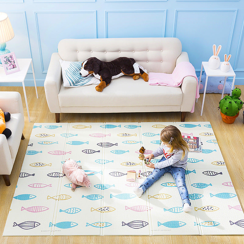 KTX-691539 Thickened Baby Crawling Carpet Mat, XPE Fabric, Cartoon Design, 150x200CM for Home Use