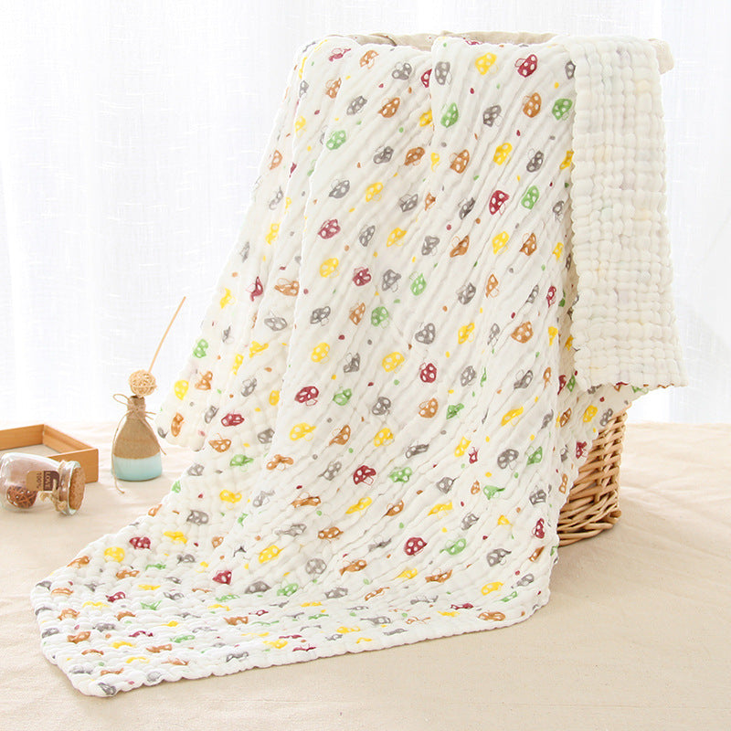 KTX-691795 6-Layer Gauze Baby Bath Towel in Multiple Colors - Soft Cotton for Infants and Toddlers