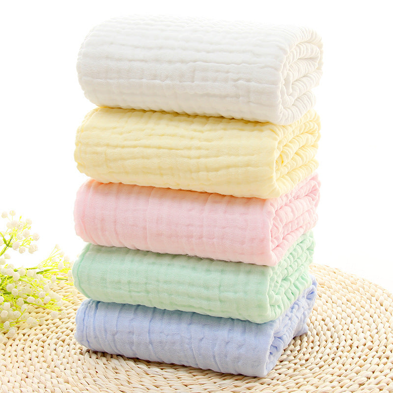 KTX-691795 6-Layer Gauze Baby Bath Towel in Multiple Colors - Soft Cotton for Infants and Toddlers