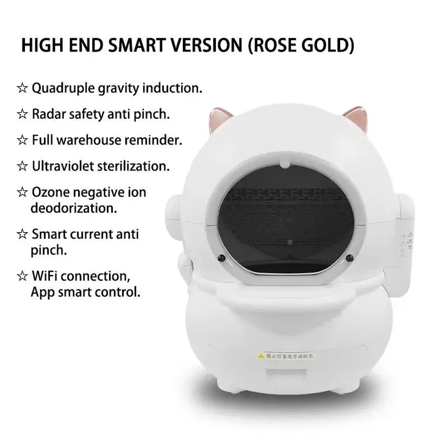 KTX-691987 Automatic Self-Cleaning Smart Cat Litter Box with App Control