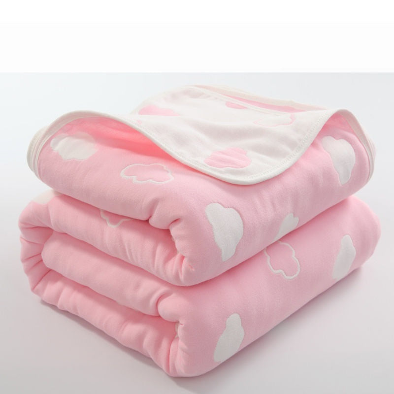 KTX-692371 Six-Layer Cotton Gauze Quilt for Summer Cooling - Lightweight Air Conditioner Blanket, 120x150cm & 90x100cm Options