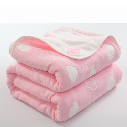 KTX-692371 Six-Layer Cotton Gauze Quilt for Summer Cooling - Lightweight Air Conditioner Blanket, 120x150cm & 90x100cm Options