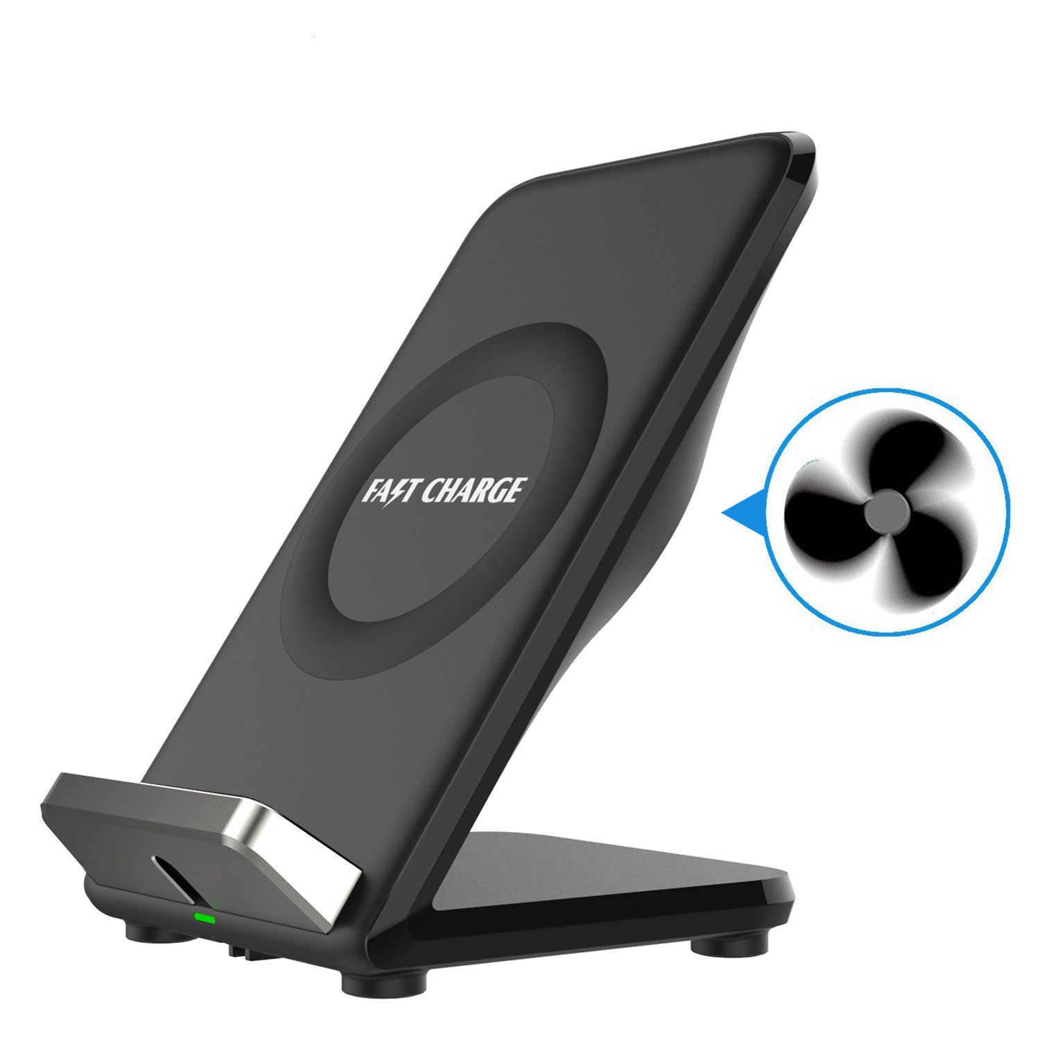 KTX-692435 F18 Fast Wireless Charger with Cooling Fan for Quick iPhone Charging