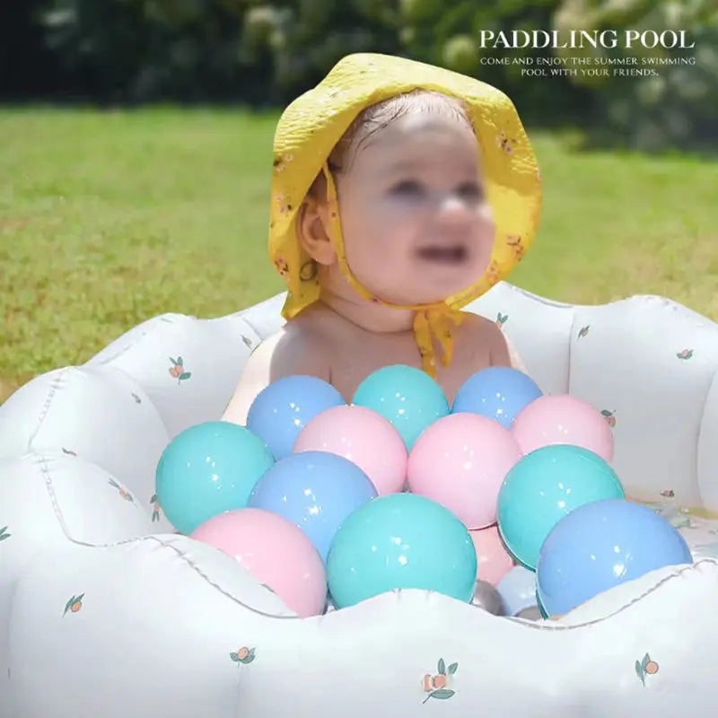KTX-692627 Foldable Baby Inflatable Pool - Eco-Friendly PVC, Perfect for Summer Fun and Family Activities