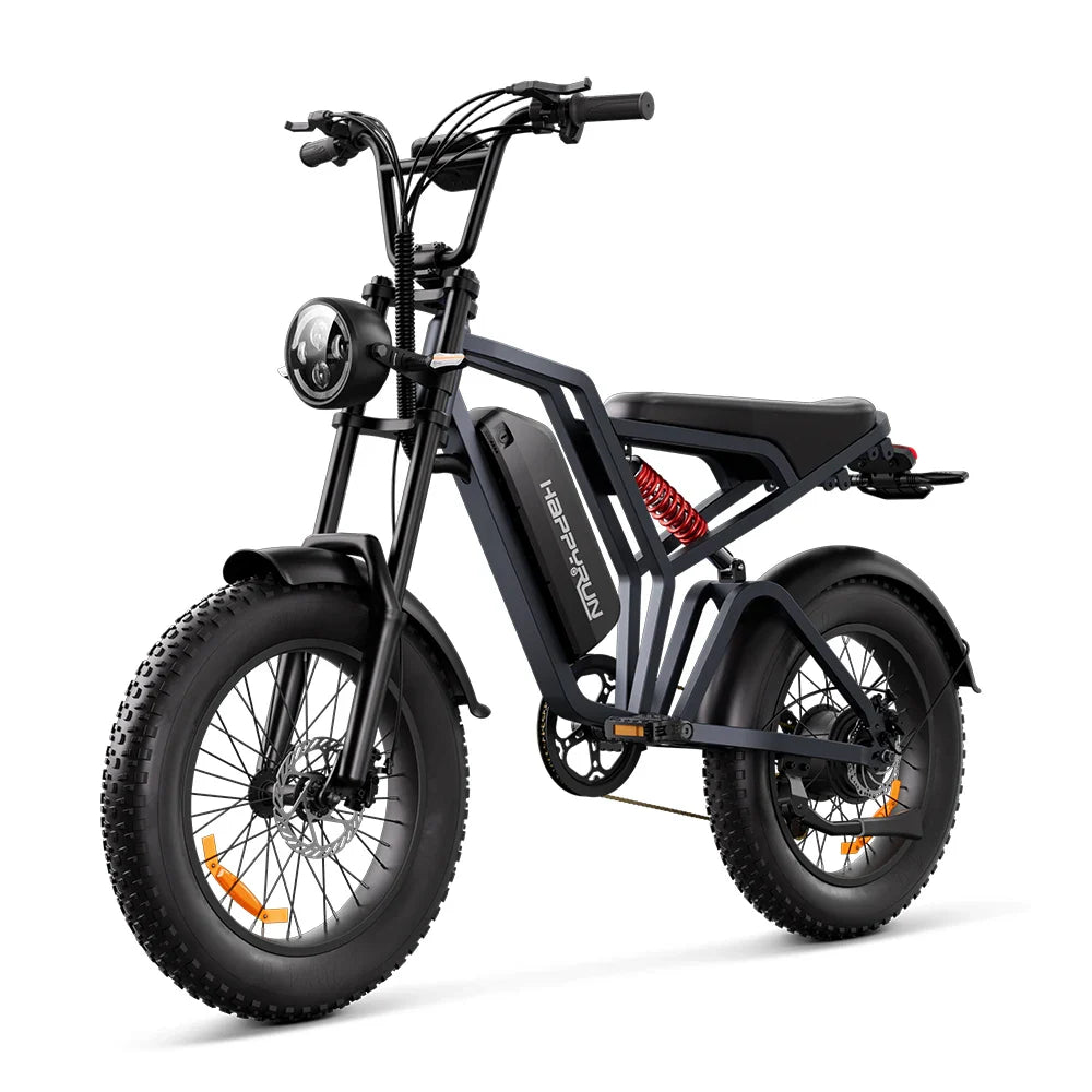 KTX-693459 20x4.0 Fat Tire Electric Off-Road Bike, 2000W Moped Style, Max Speed 60km/h, 48V Battery