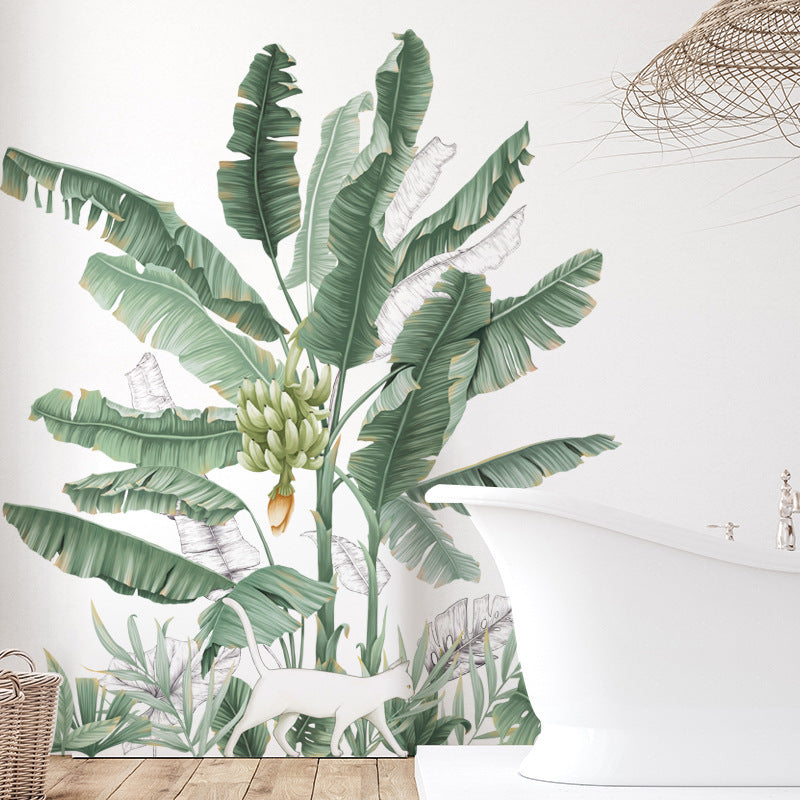 KTX-693459 Banana Tree Plant Wallpaper and Wall Sticker for Bedroom Decoration