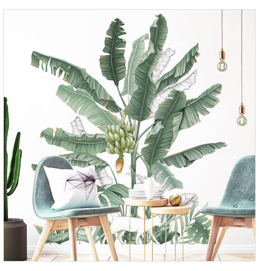 KTX-693459 Banana Tree Plant Wallpaper and Wall Sticker for Bedroom Decoration