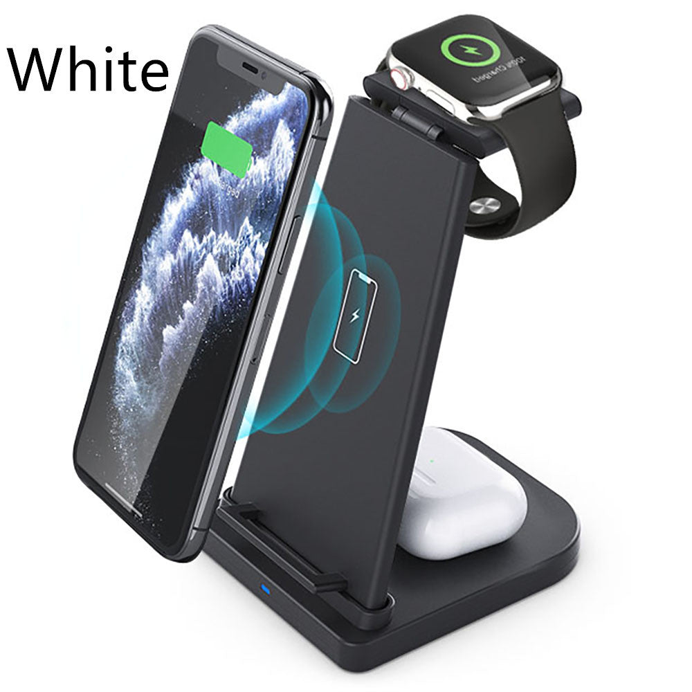 KTX-693587 Wireless Charger for iPhone, Headset, and Watch - 5W to 15W Output, Detachable & Foldable Design