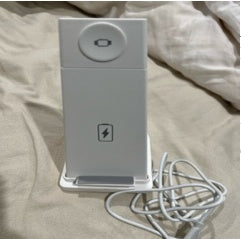 KTX-693587 Wireless Charger for iPhone, Headset, and Watch - 5W to 15W Output, Detachable & Foldable Design