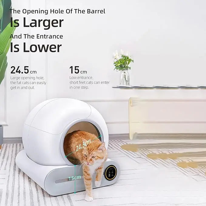 KTX-693971 Automatic Self-Cleaning Cat Litter Box with Large Capacity and Smart Features