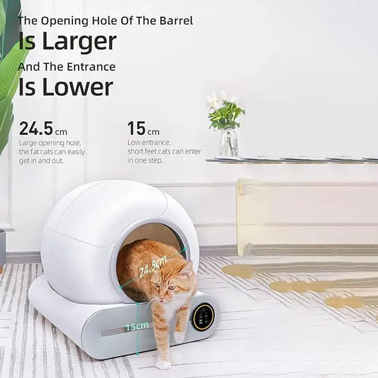KTX-693971 Automatic Self-Cleaning Cat Litter Box with Large Capacity and Smart Features