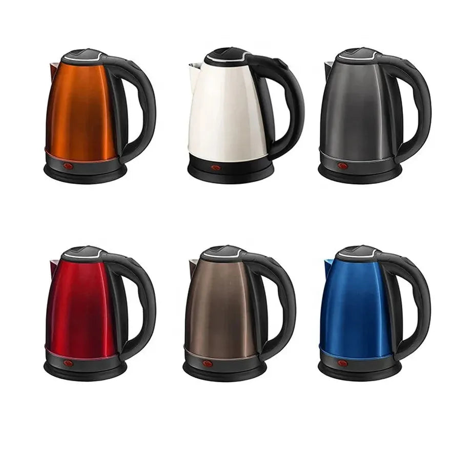 KTX-694291 Stainless Steel Electric Water Kettle with 360 Degree Rotational Base, 2.0L Capacity