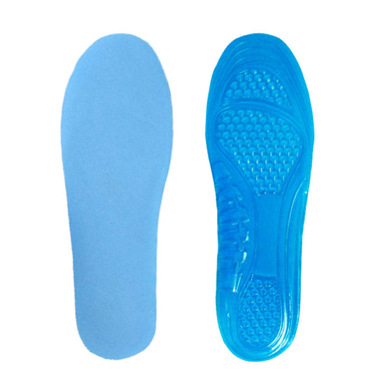 KTX-694355 Silicone Gel Insoles for Comfort and Shock Absorption - Men & Women Sizes Available