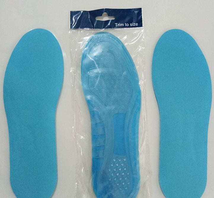 KTX-694355 Silicone Gel Insoles for Comfort and Shock Absorption - Men & Women Sizes Available