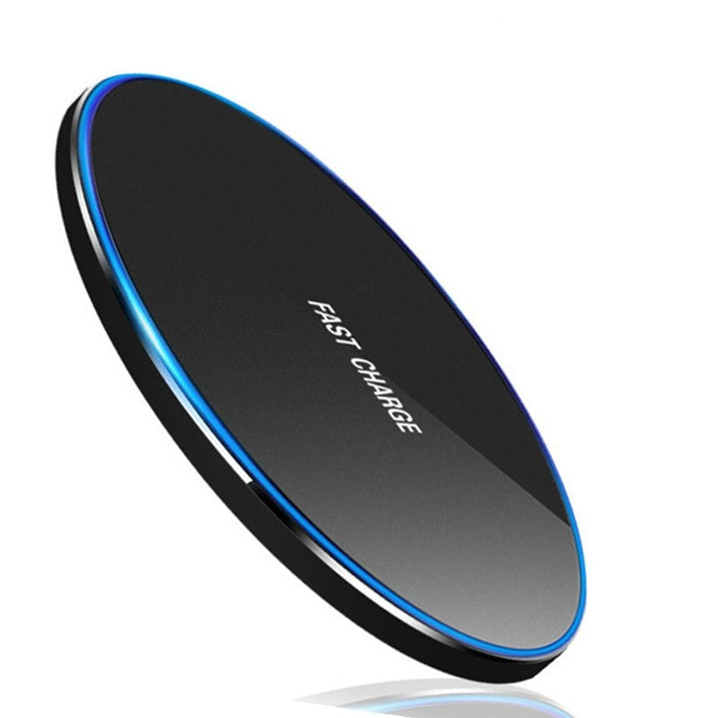 KTX-694739 10W Wireless Charger - Aluminum Alloy Disc with USB Interface, Multiple Colors Available