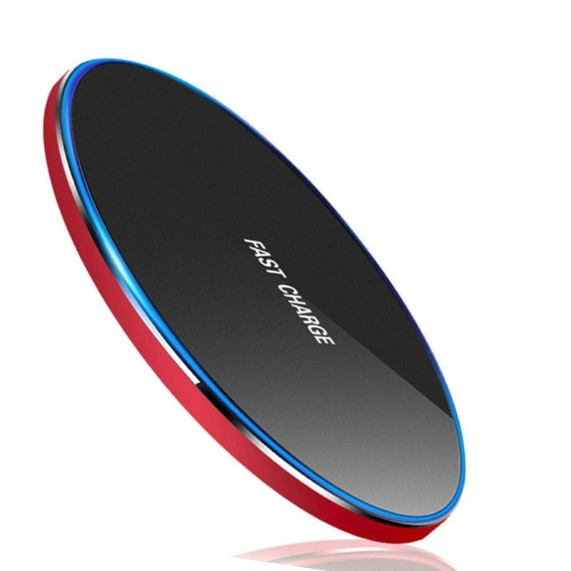 KTX-694739 10W Wireless Charger - Aluminum Alloy Disc with USB Interface, Multiple Colors Available