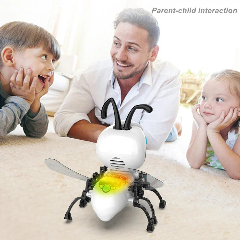 KTX-694931 Interactive Remote Control Robot Bee Toy with Touch Sensing, Light & Sound Features for Ages 5-7