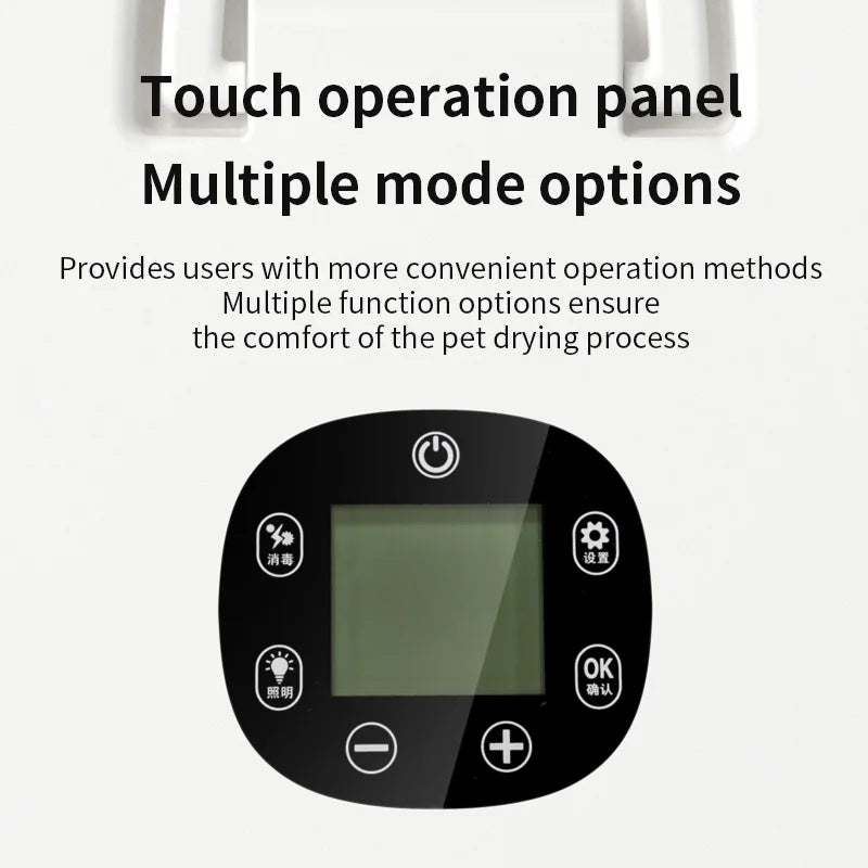 KTX-694931 Portable 70L Eco-Friendly Pet Dryer Machine with Low Noise and 4 Fan Speeds for Cats and Small Animals