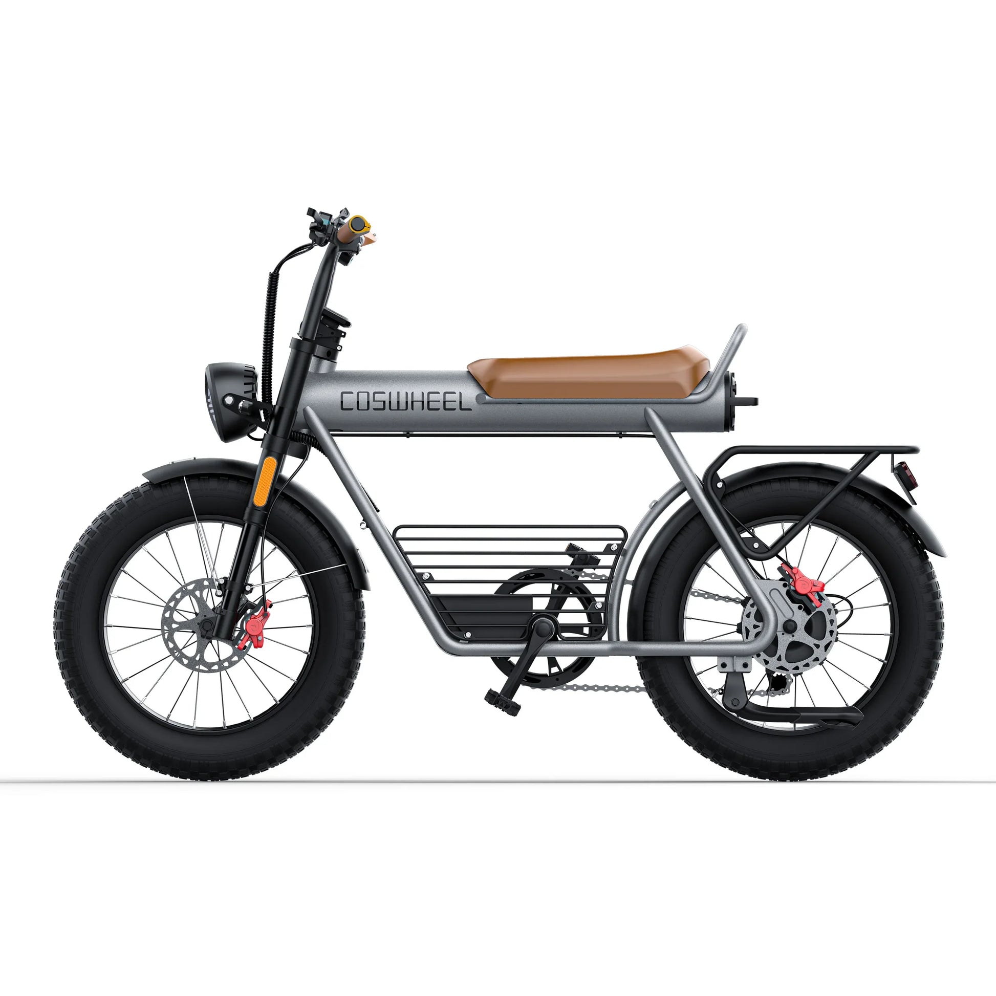 KTX-695379 Classic Retro Electric Bike 25AH 1500W with 7-Speed Gears and Hydraulic Disc Brakes - 60km Range, Space Grey